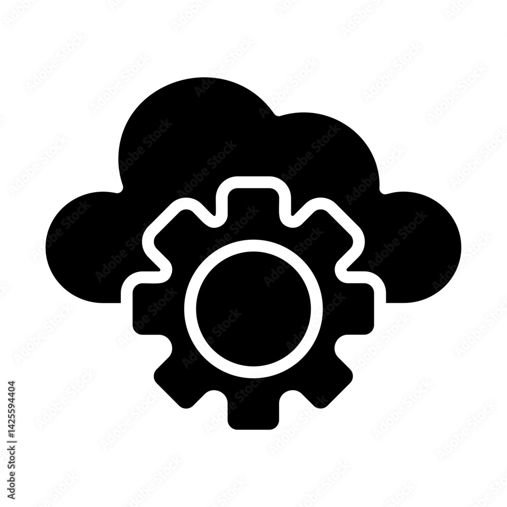 Cloud Auto Solid Icon Cloud Auto Solid Icon