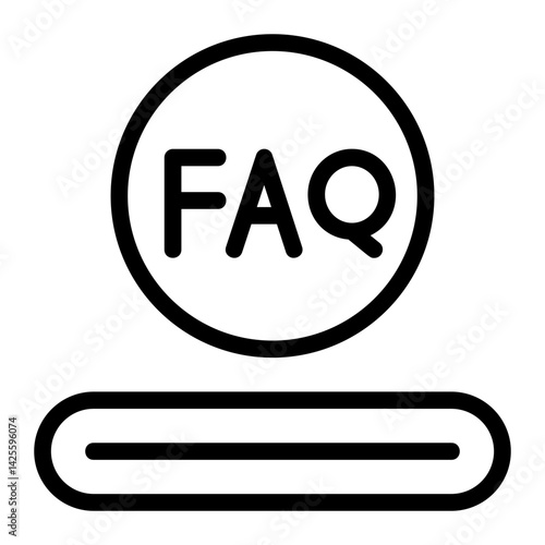 Help Button Line Icon