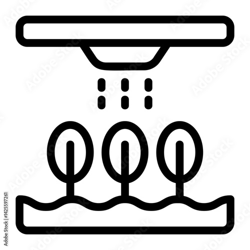 Smart Farming Line Icon
