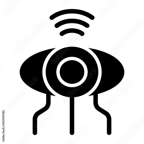 Vision Quantum Solid Icon
