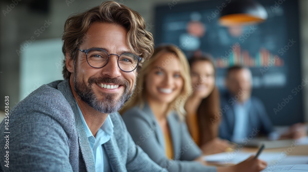 Smiling business team success Smiling business team success
