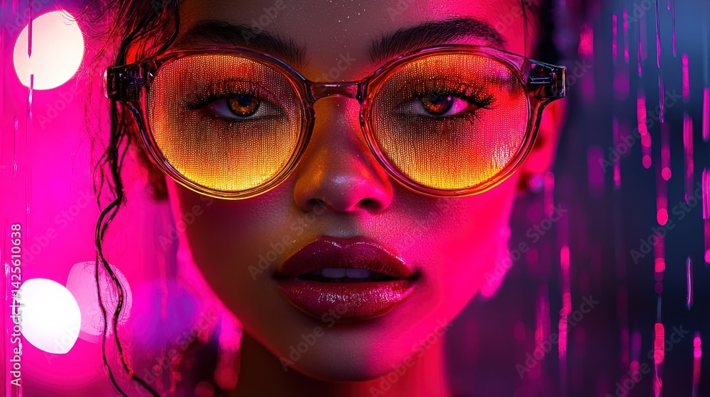 Fototapeta premium Neon Gaze
