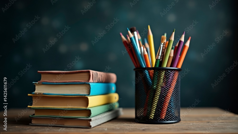 Books and Pencils: Back to School Still Life Books and Pencils: Back to School Still Life