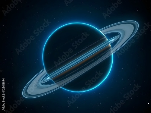 saturn planet in space