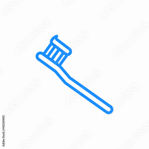 dental care brush icon sign vector