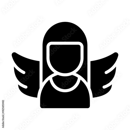 Guardian Angel Mom Solid Icon