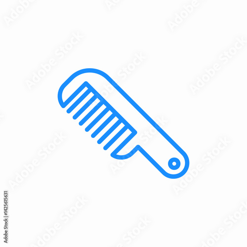 grooming hair comb icon sign vector