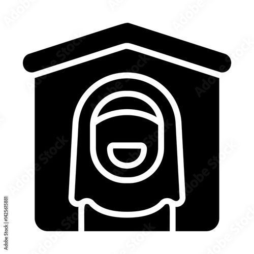 Queen of the House Solid Icon