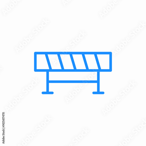 road block barrier icon sign vector
