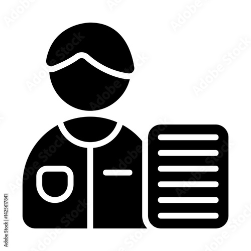 Site Supervisor Solid Icon
