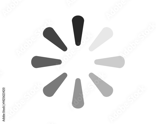 Loading bar status icon. Vector illustration. Vector loaded icons. Download progress. Donload or Upload.
