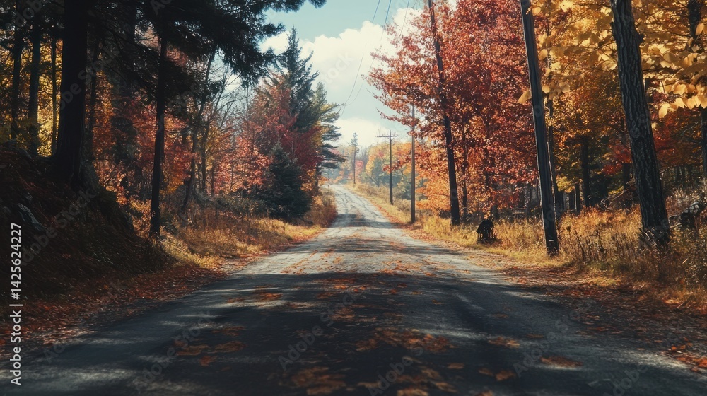 Obraz premium Autumnal Road