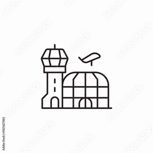 airport departure icon sign vector