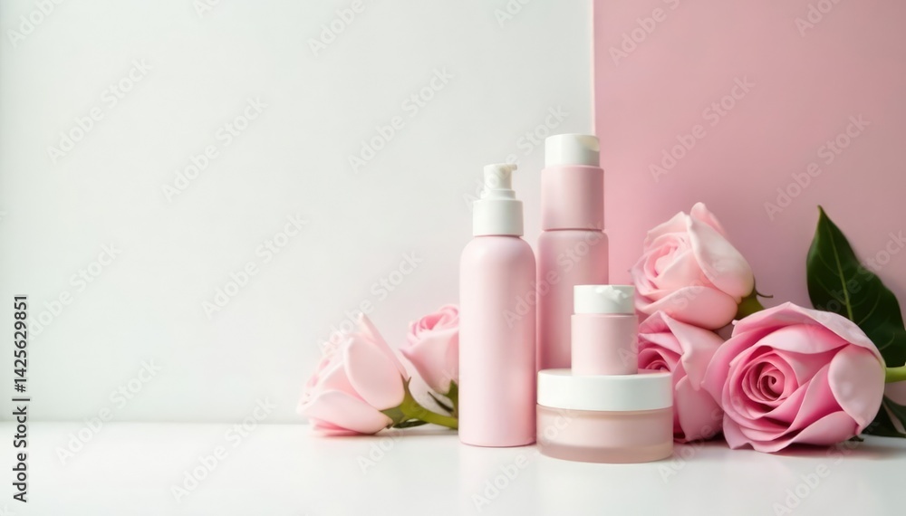 Clean, minimalist white backdrop for cosmetics , commercial, luxury Clean, minimalist white backdrop for cosmetics , commercial, luxury