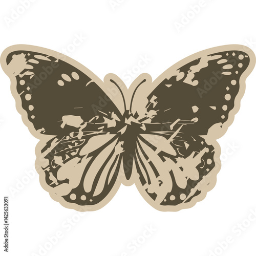Vintage Paper Butterfly