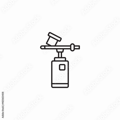 torch welding tool icon sign vector