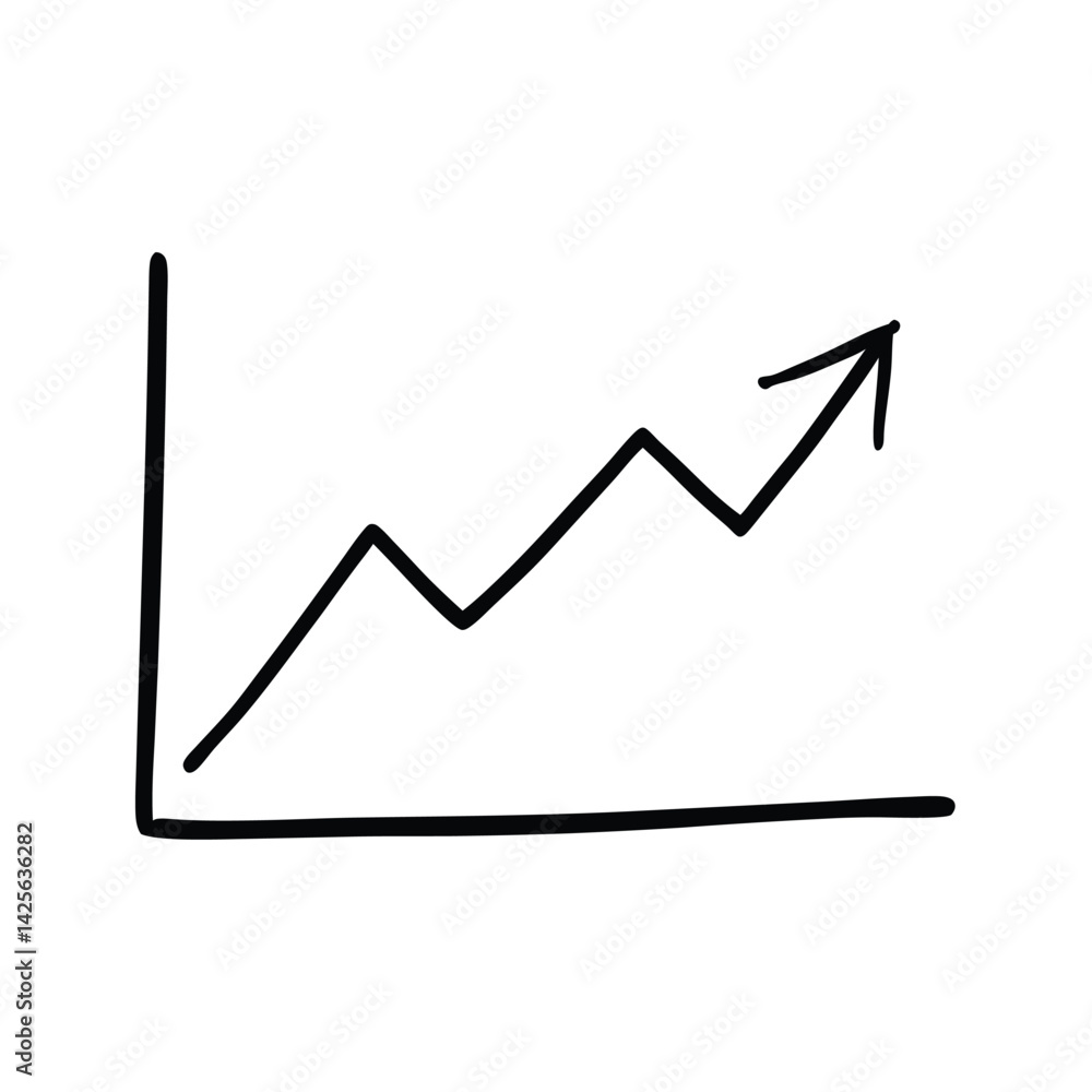 business graph with arrow business graph with arrow
