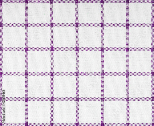 Purple, violet fabric checkered fabric from factory, towel