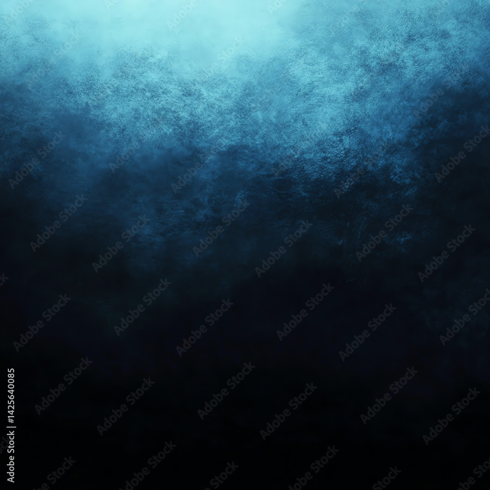 Obraz premium Stunning dark blue and black gradient background for your album cover. HD quality with sleek white accents, perfect for a modern, minimalist, and professional music project. Bold and artistic