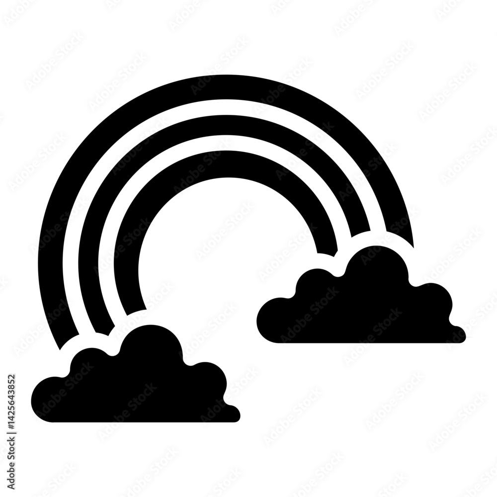 Rainbow Solid Icon Rainbow Solid Icon