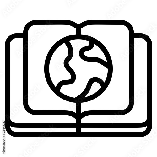 World book day Line Icon