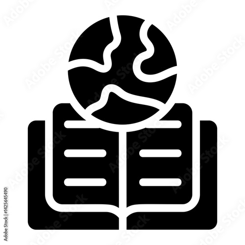 World book day Solid Icon