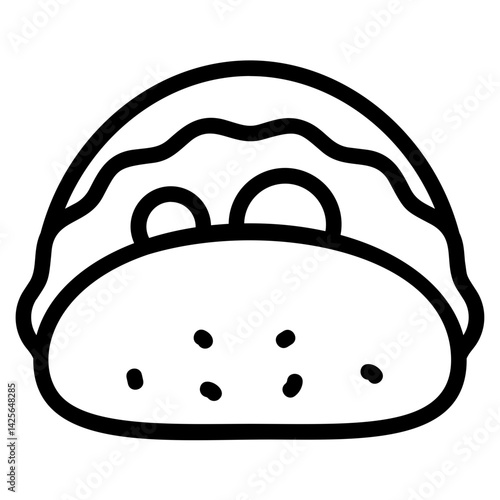 Tacos Line Icon