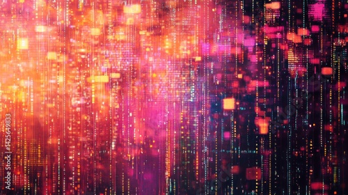 Wallpaper Mural Abstract background with vibrant colors including orange pink and purple with blurred effect. Torontodigital.ca