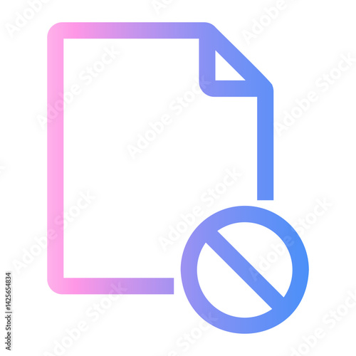 files Line Gradient Icon