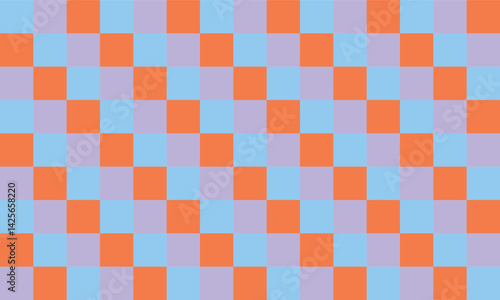 seamless pattern with colorful squares, pastel orange blue pink stair step of rectangular block repeat pattern, replete image, design for fabric printing, patter print, square