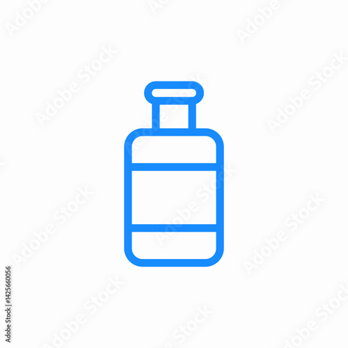 liquid bottle icon sign vector