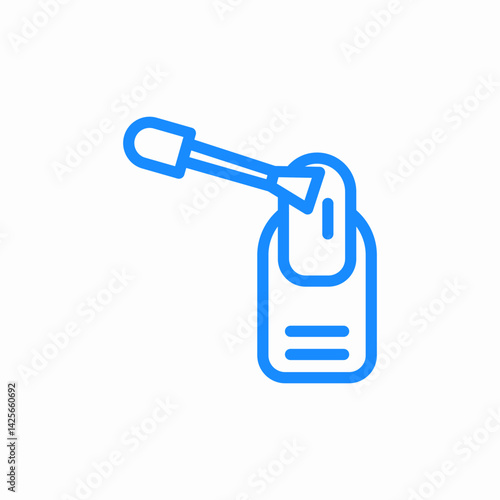 nail polish icon sign vector