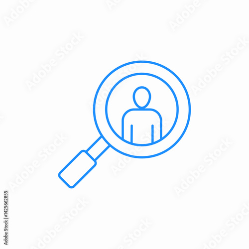 user search icon sign vector