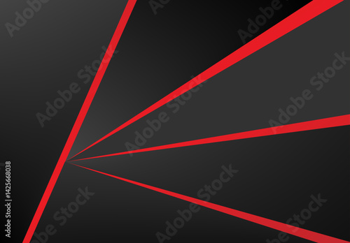 Black and red gradient color geometric shape lines smooth background
