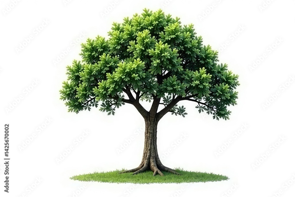 Single trunk tree isolated on white background, calm, forest, solitary Single trunk tree isolated on white background, calm, forest, solitary