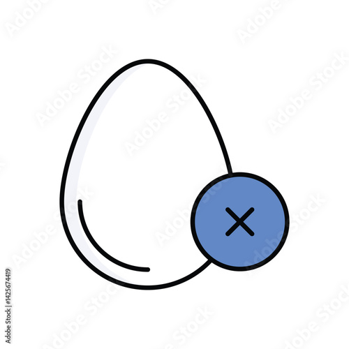 No egg Vector icon