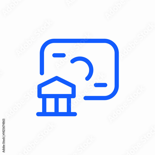 building picture camera icon sign vector