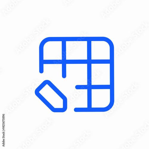 editing cubics icon sign vector