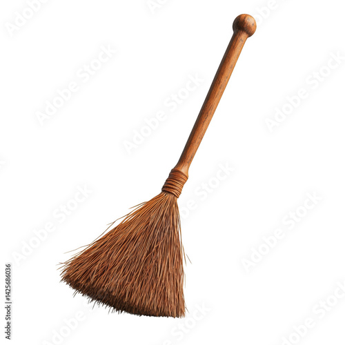 Wallpaper Mural Rustic wooden handled broom traditional cleaning tool isolated transparent background Torontodigital.ca