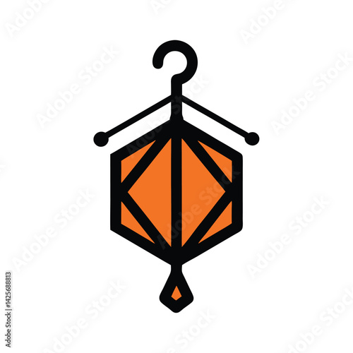 Hexed Wand Hanger Magic Halloween Vector