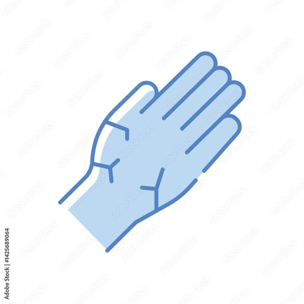 Dry skin Vector icon Dry skin Vector icon