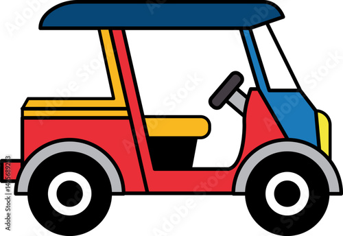 single icon of Thai tuk tuk