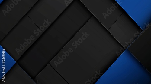 Striking blue and black wallpaper offering a contemporary look for digital devices and modern interior design