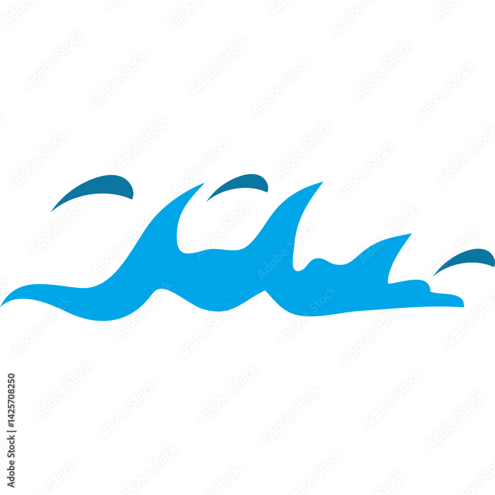 Obraz premium Ocean Wave Icon