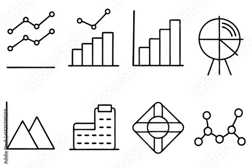 Statistical Science Guides Evidence-Based Decision Making Processes Line Art