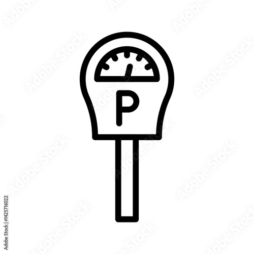Parking Meter icon vector image. Suitable for mobile apps, web apps and print media.