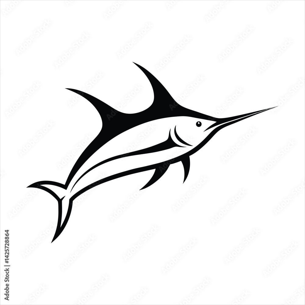 Fototapeta premium vector illustration of a fish