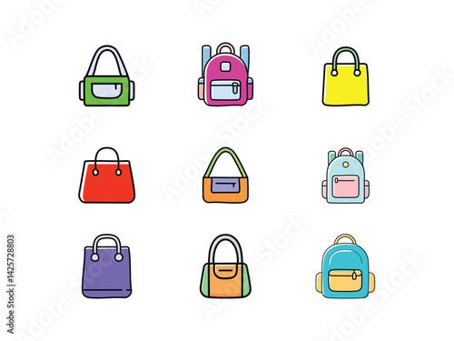 icon design bag, totebag and slingbag