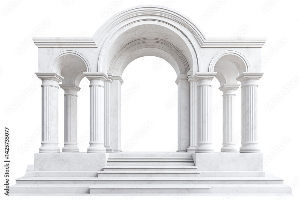 Obraz premium columns in the white