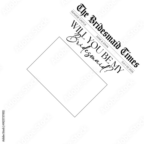 Bridesmaid Proposal Template